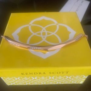 Kendra Scott choker rose gold w cubic zirconia